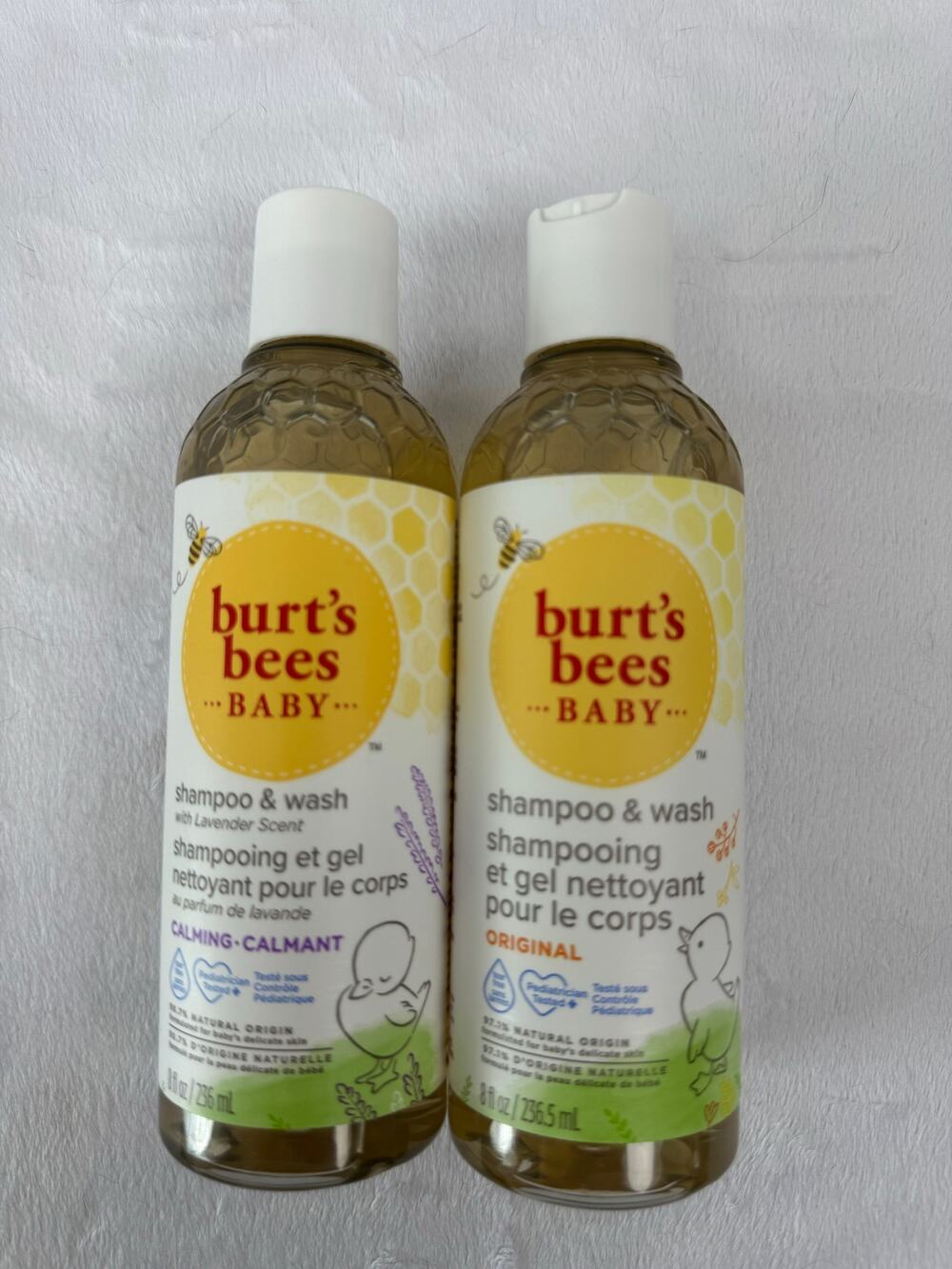 Burt's Bees Baby Shampoo and Wash Original and Lavender Scent